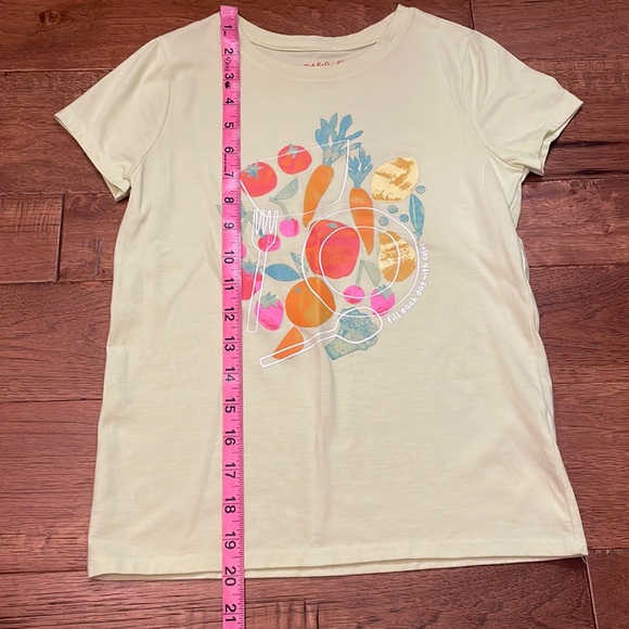Cat & Jack Lime Green Veggies Short-Sleeve T-Shirt Size M 7/8 - Picture 4 of 8